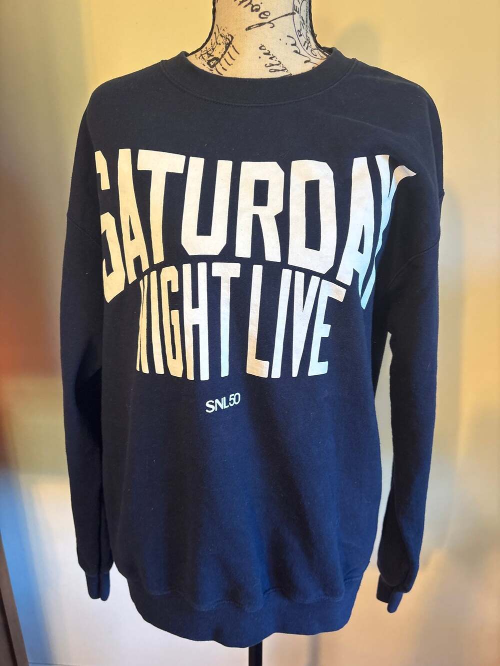 Ripple Junction SNL 50th Anniversary Navy Crewneck Sweatshirt Sz Medium